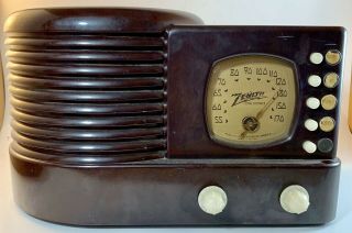 Vintage Zenith Model 5r312 Tube Radio