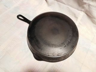 Vintage Antique Erie 9 Cast Iron Frying Pan Pre Griswold -