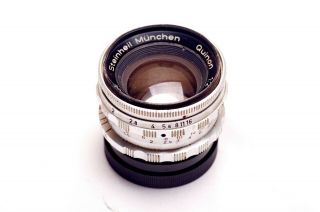 ,  ULTRA RARE LENS STEINHEIL MUNCHEN QUINON 45MM/2.  0 LEICA 39MM MADE IN GERMANY 7