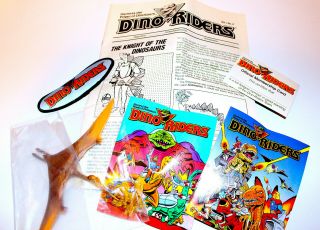 Vintage 1989 Tyco Dino Riders Kelloggs Fan Club Membership Kit Exclusive Variant
