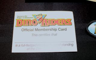 Vintage 1989 Tyco DINO RIDERS Kelloggs FAN CLUB Membership Kit EXCLUSIVE Variant 8