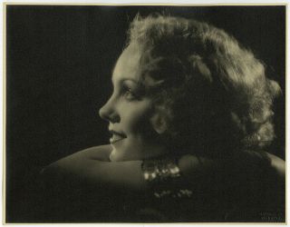 Vintage 1930s Otto Dyar Claire Dodd Remarkable Art Deco Glamour Photograph Large