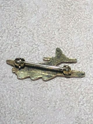 VERY RARE Vintage WWII US Army Air Force B - 29 Bomber Gold Tone Sweetheart Pin 4