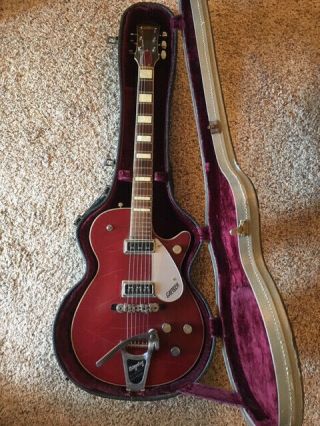 Vintage 1956 Gretsch 6131 Firebird Fire Bird With Bigsby And Ohsc (red Duojet)