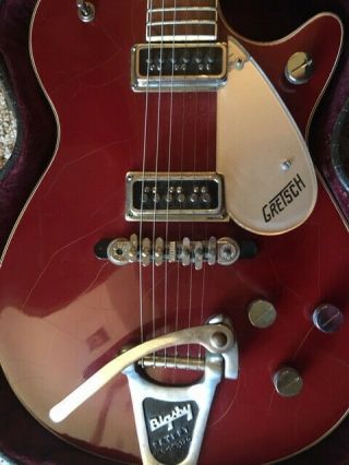 Vintage 1956 Gretsch 6131 FireBird Fire Bird with Bigsby and OHSC (Red DuoJet) 2