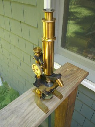 Vintage Antique Brass Seibert Microscope