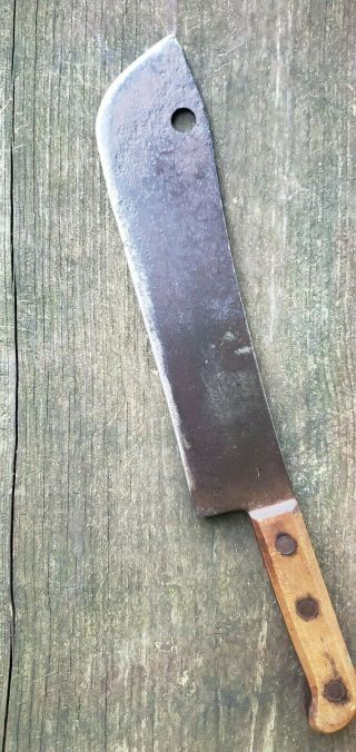 Vintage Antique Lamson & Goodnow 12 " Cleaver Lamb Splitter Knife
