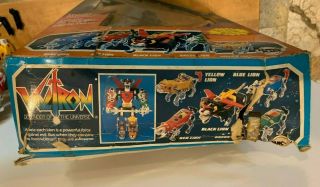 Vintage Voltron 1984 Plastic World Events Prod Large Lion Panosh Place Toy W Box 8