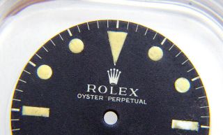 Vintage Rolex Submariner 5512 Meters First Matte Black Cream Watch Dial 2