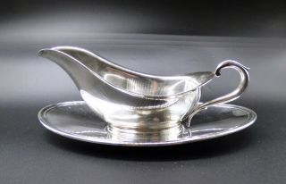 Reed Barton Sterling Silver Sauce Boat With Underliner