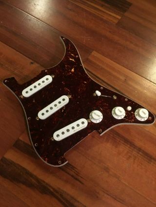 Fender Strat Stratocaster Players Vintage Noiseless Pickups 7 Way Tortoise Shell