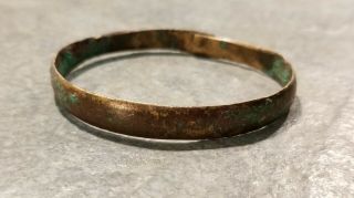 Ancient Roman Bronze Bracelet (1) 1st - 3rd Century Ad,  Adjustable Band,  58mm