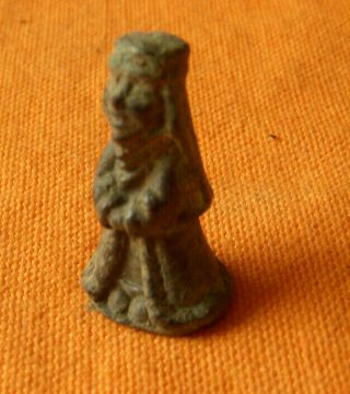 A221.  Medieval Style Bronze Figure Of Nun