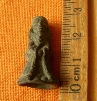 A221.  Medieval style bronze figure of nun 3