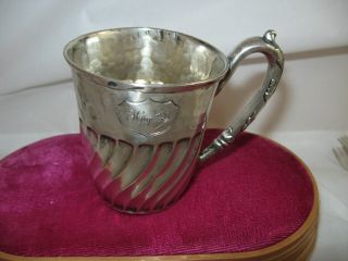 German Antique 800 Silver Handled Cup Koch & Bergfeld Hallmark C.  1880