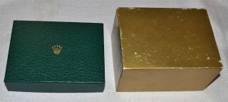 VINTAGE MEN ' S WATCH BOX AND MANUALS FOR ROLEX OYSTER 3