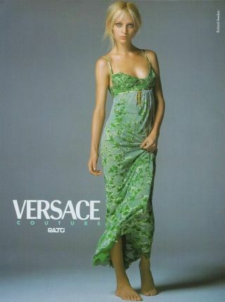 S/s 1997 Rare Vintage Gianni Versace Couture Embellished Gown