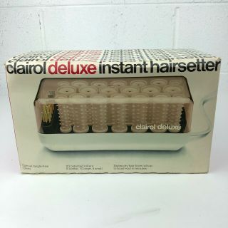 Clairol Deluxe Instant Hairsetter Model C - 40 Vintage 1978 Nos Rollers Curler