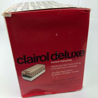 Clairol Deluxe Instant Hairsetter Model C - 40 Vintage 1978 NOS Rollers Curler 4