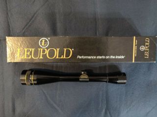Vintage Leupold 12x Rifle Scope With Ao And Fine Duplex Crosshair 12x40mm