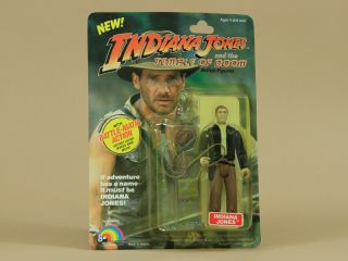 Rare Indiana Jones And The Temple Of Doom Ljn Vintage Figure Moc 1984