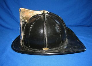 Rbfd Cairns & Brothers Leather Firemans Helmet 1957 Vintage " F " Code W/ Liner
