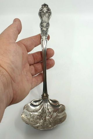 Large Moselle by International Plate Silverplate Oyster Ladle 10 1/4 