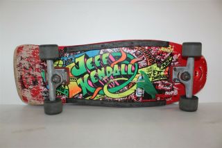 1987 Santa Cruz Jeff Kendall Graffiti Street Skateboard W/90a Rat Bones & Indys