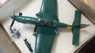 Vintage Cox Stuka JU - 87d Airplane Thimble Drome Gas Powered Green Version Rare 2