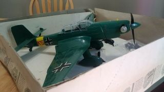 Vintage Cox Stuka JU - 87d Airplane Thimble Drome Gas Powered Green Version Rare 4