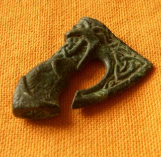 A143.  Slavic Style Bronze Axe Amulet/ Pendant