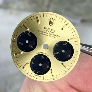 Vintage Rolex Daytona Chronograph Wristwatch Dial Only For Ref.  6263/6265 Gold