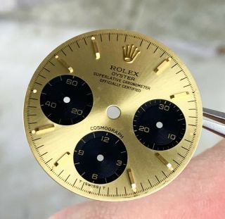 Vintage Rolex Daytona Chronograph Wristwatch DIAL ONLY for Ref.  6263/6265 gold 3