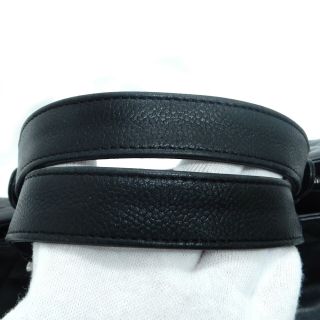 Rise - on Vintage CHANEL Black Soft Caviar Skin Leather Boston bag Tote bag 2099 8