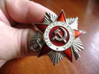 100 Soviet Order Of The Patriotic War Ussr Silver 2 Degree 3387557