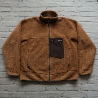 Patagonia Retro - X Pile Fleece Jacket Size L Sweater Vtg Brown