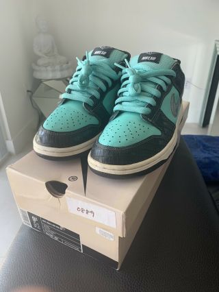 2005 Rare Nike Dunk Low Sb Diamond Supply Co Tiffany Og Sz 9.  5