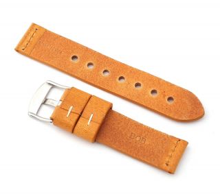 BOB XL Vintage Calf Watch Band,  Model „Basic“ 18 - 24 mm,  4 colors, 8