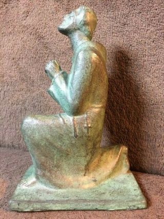 Very Rare Statue Saint Francis Of Assisi Signed Betti Richard 