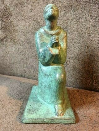 VERY RARE Statue Saint Francis of Assisi Signed Betti Richard ' s 1974 4