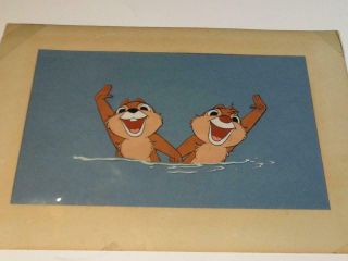 Vintage Disney Animation Cel Celluloid Chip & Dale
