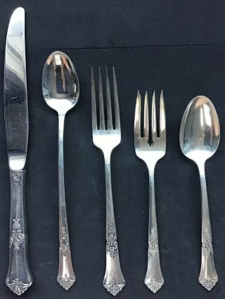 State House Stately Sterling Silver 5 Piece Place Setting Forks Spoons Knife