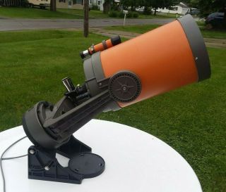 Vintage Orange Celestron 8 Telescope