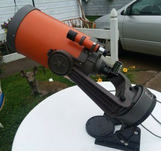 Vintage Orange Celestron 8 Telescope 2