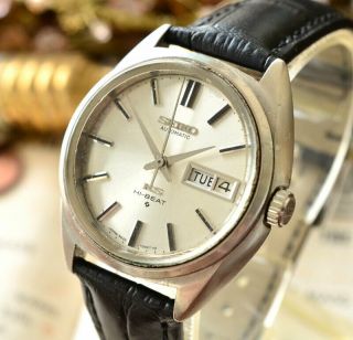King Seiko Hi Beat Ks Day/data Rare Vintage Automatic Wrist Watch Made In Japan