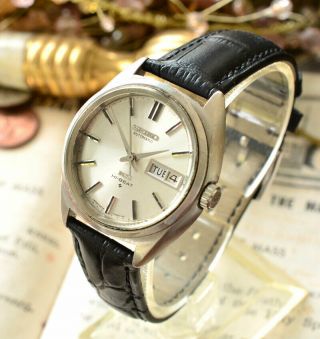 King Seiko HI BEAT KS DAY/DATA Rare Vintage Automatic wrist watch Made in Japan 5