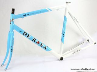 Vintage Race Bike Frame Set De Rosa Italian Made Welded Aluminium Size 22 Inch