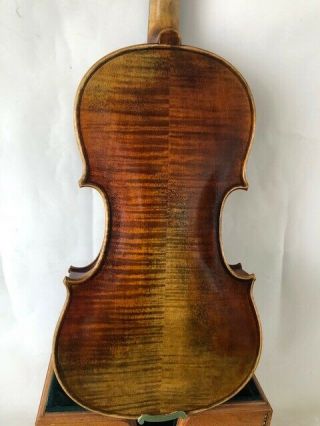Master 4/4 Violin Amati Model Antique Style Solid Maple Back Handmade Tone