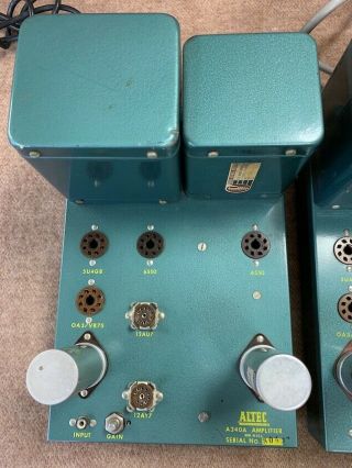 2 Altec A 340A 6550 tube studio grade vintage audio amplifiers Mono Block A340A 3