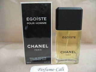 Vintage Egoiste Chanel 3.  4 Oz / 100 Ml Edt Spray Tall Bottle Box